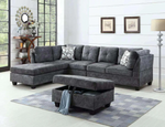 Reversible Suede Sectional Sofa - 7272