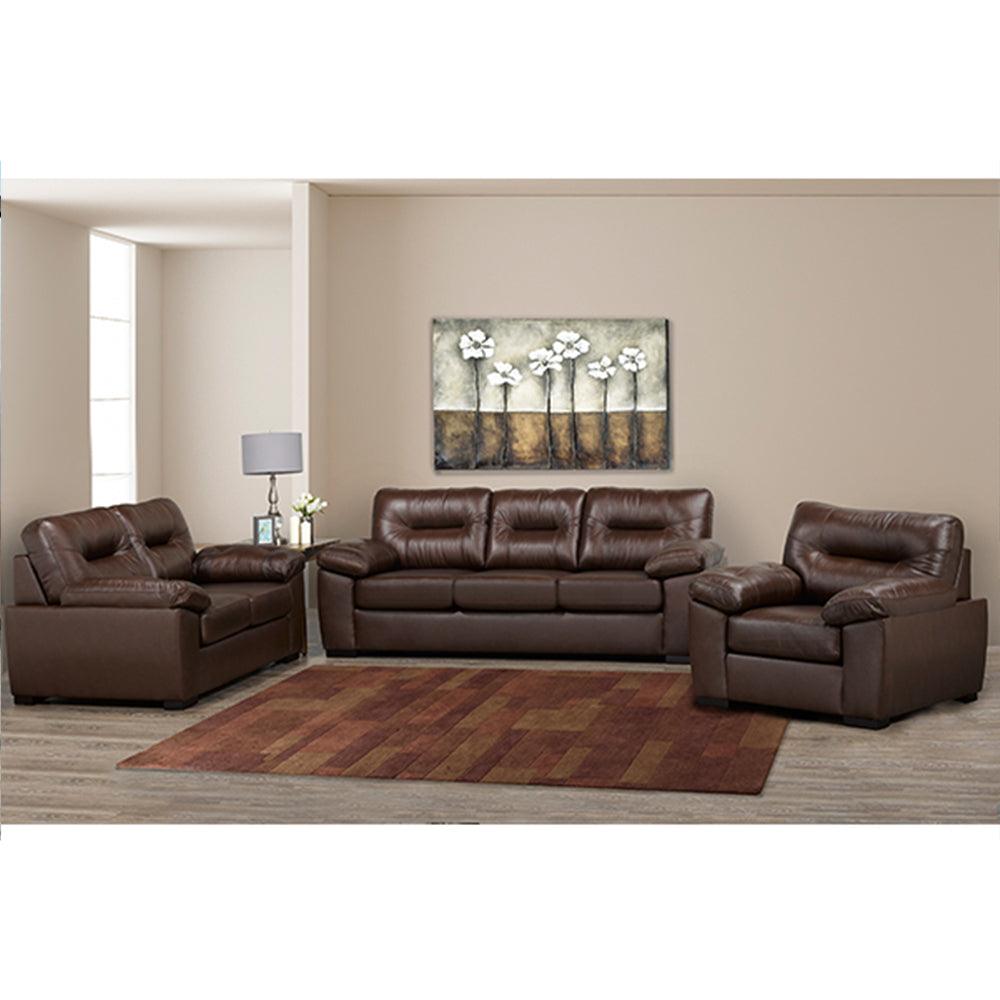 Canadian Made Sofa Set in Genuine Leather - 4060