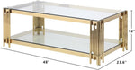 Ethan - Clear Glass Coffee Table