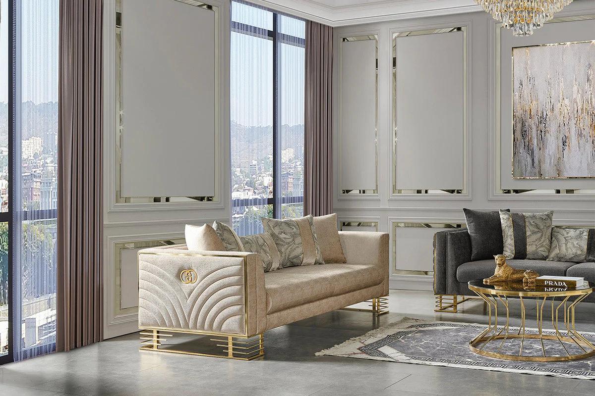 Medusa Velvet Luxury Sofa Set