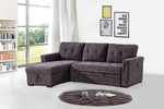 Comfy Gray Sectional Sofa Bed