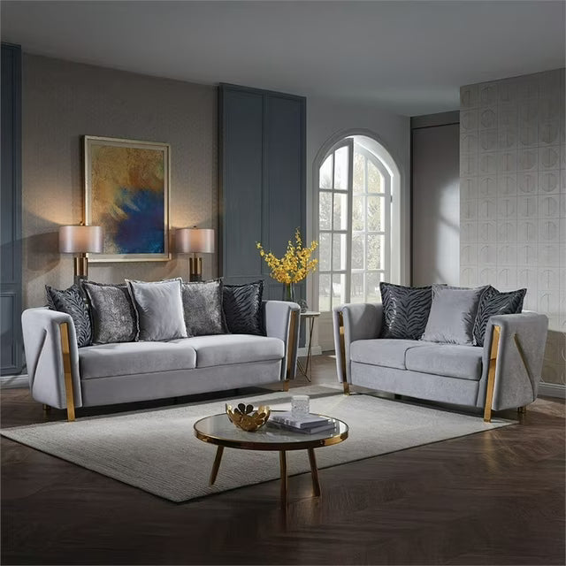CHANELLE - Velvet Luxury Sofa Set
