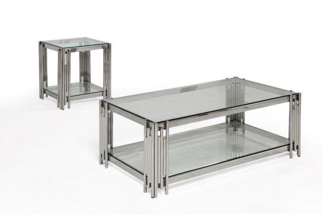 Ethan - Clear Glass Coffee Table