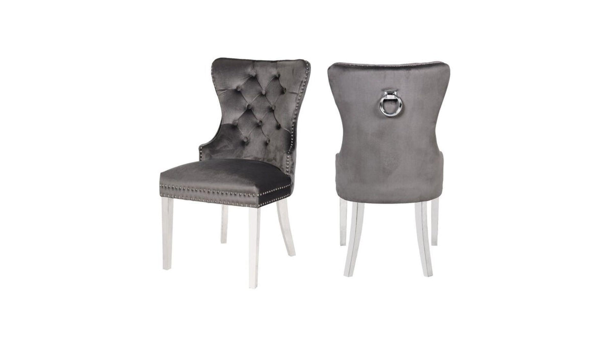 Erica Dining Chairs - Silver