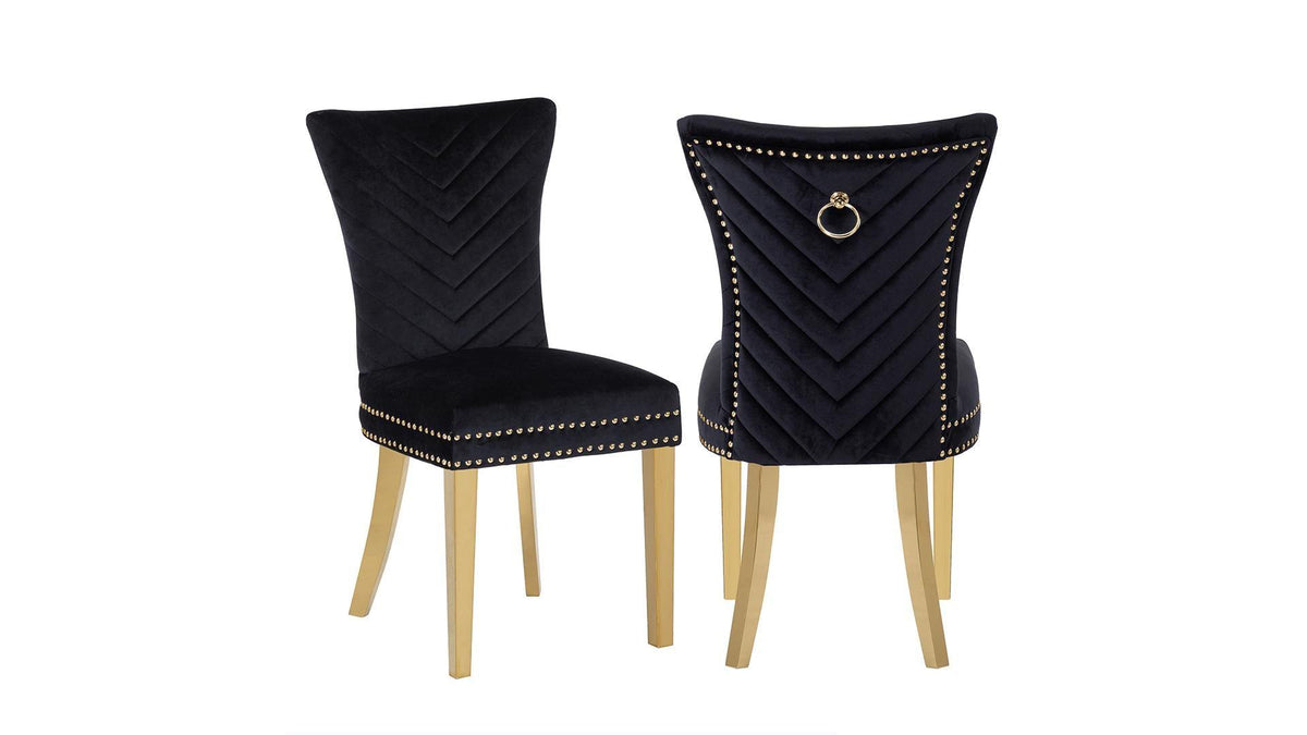 Eva - Gold Dining Chairs
