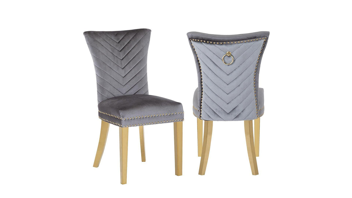 Eva - Gold Dining Chairs
