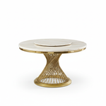 Remi - Marble Top Round Dining Table Set