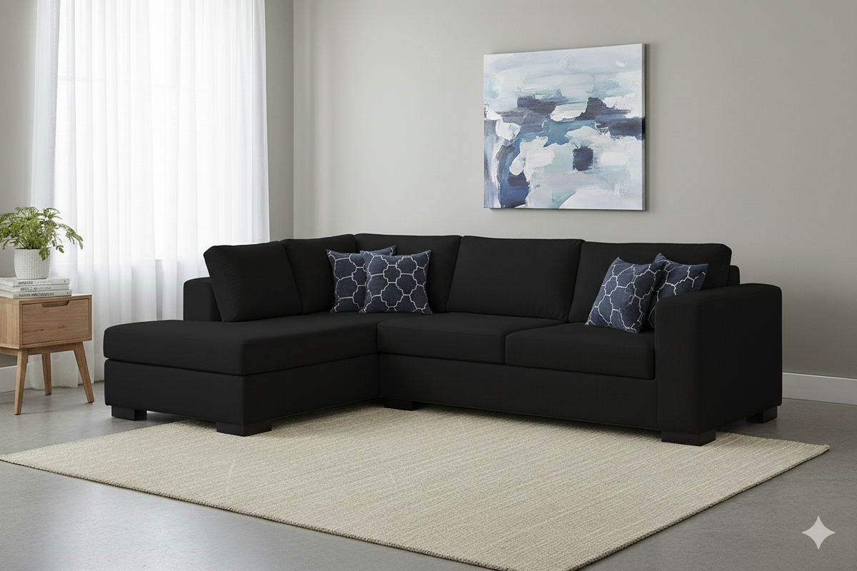 Wooden Frame Sectional Sofa - 2670
