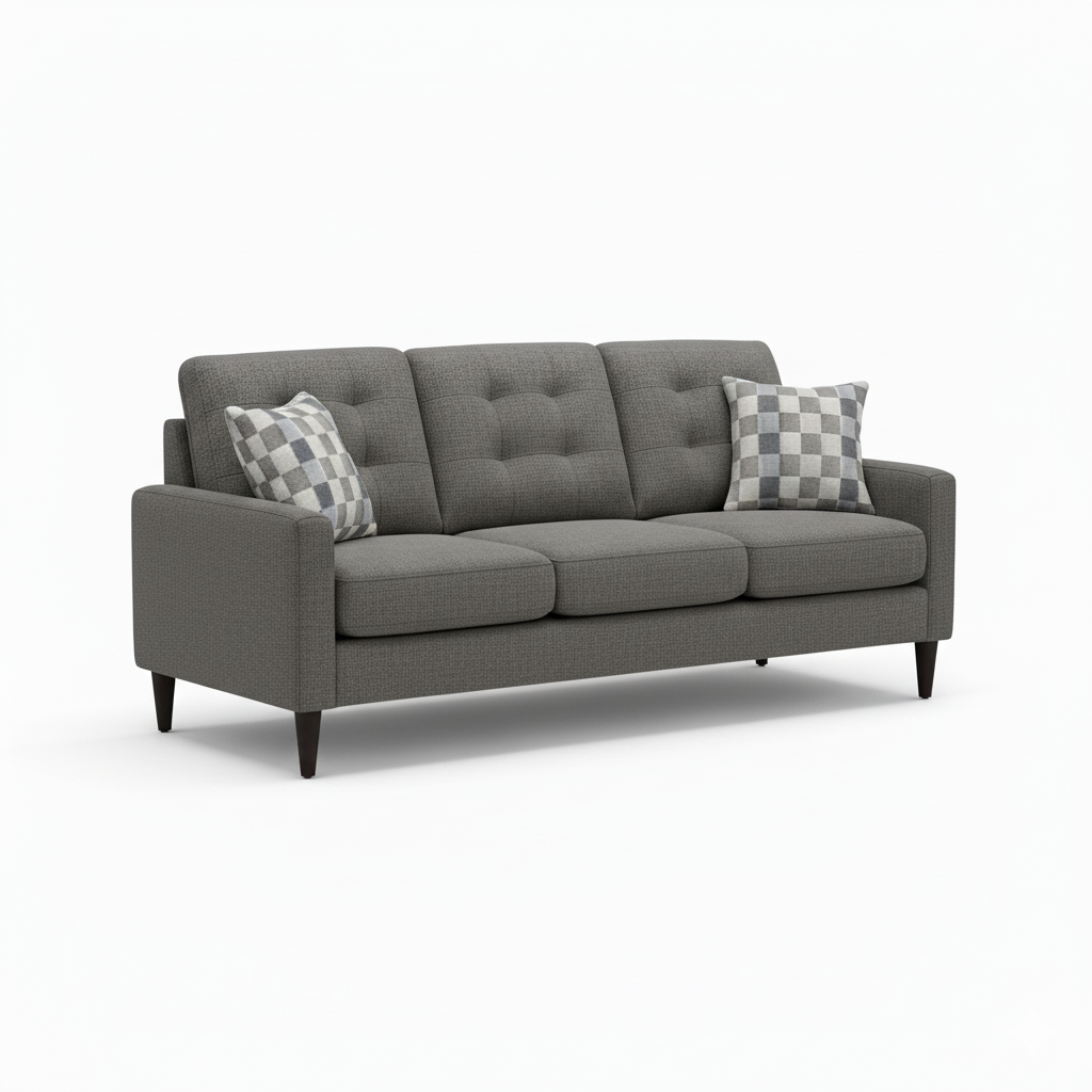 Rebel Gravel Custom Sofa Set - 4326