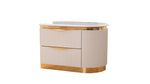 Laura White & Gold Lacquer - Bedroom Set