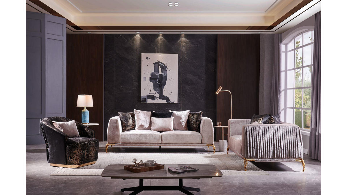 Majesty 3-Piece Luxury Sofa Set