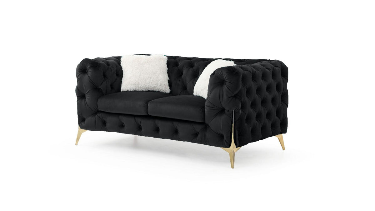 Maderno Velvet Sofa Set