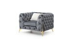 Maderno Velvet Sofa Set