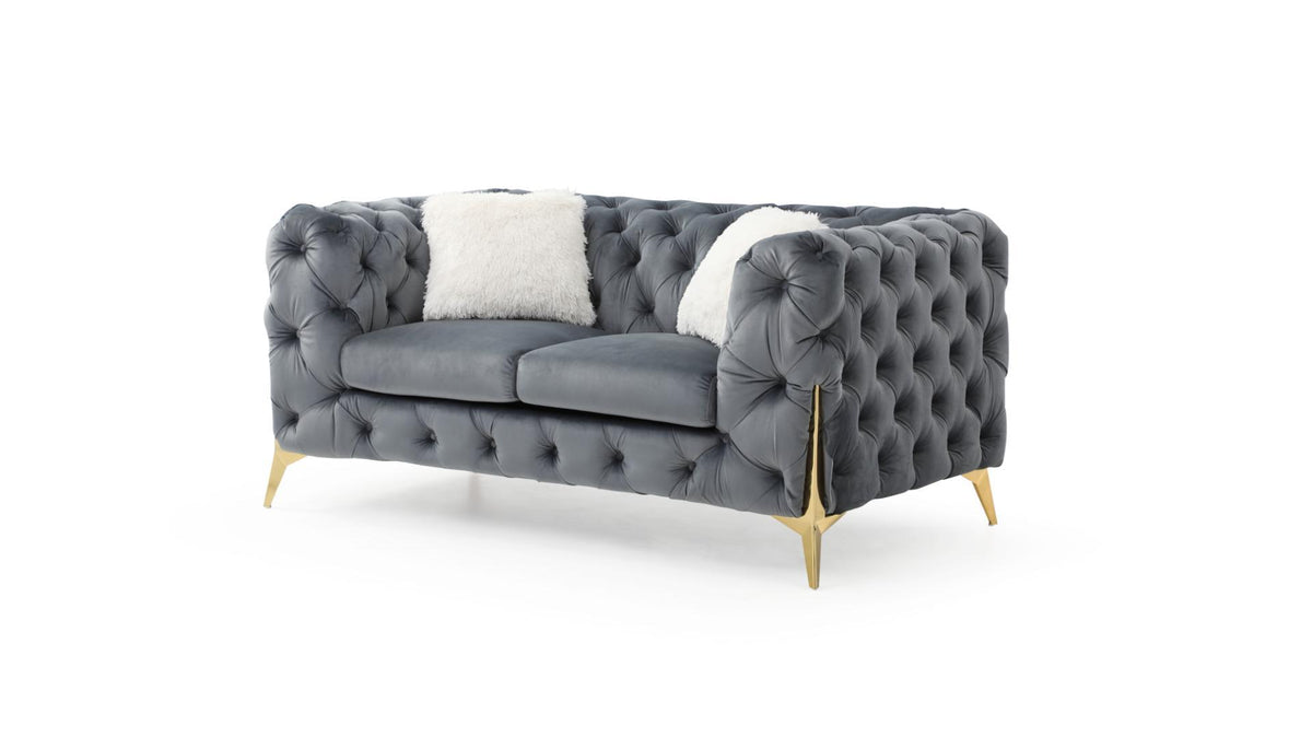 Maderno Velvet Sofa Set