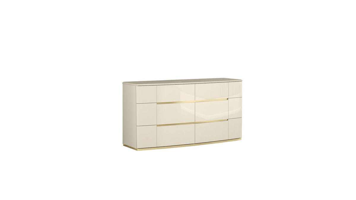 Sienna Beige Lacquer - Bedroom Set