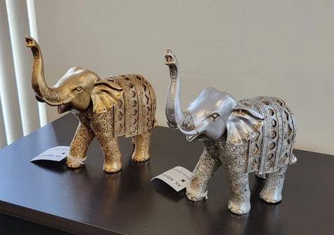 Elephant Waving Trunk Figurine