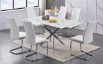 Modern 7-Piece Marble Look Dining Set