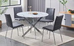 Modern 5-Piece Marble Look Dining Set - T1445