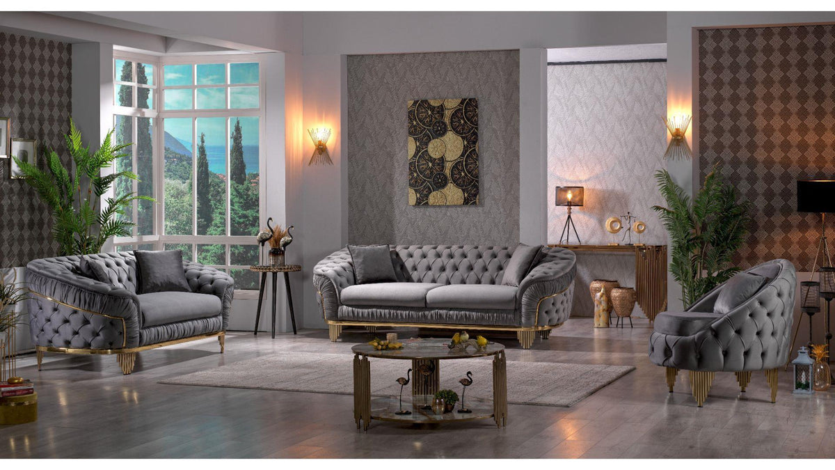 Vanessa - Glamorous Modern Living Room Set