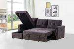 Comfy Gray Sectional Sofa Bed