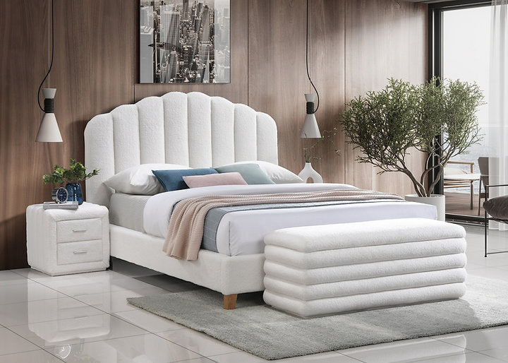 White Teddy Bear Bed - IF 5100