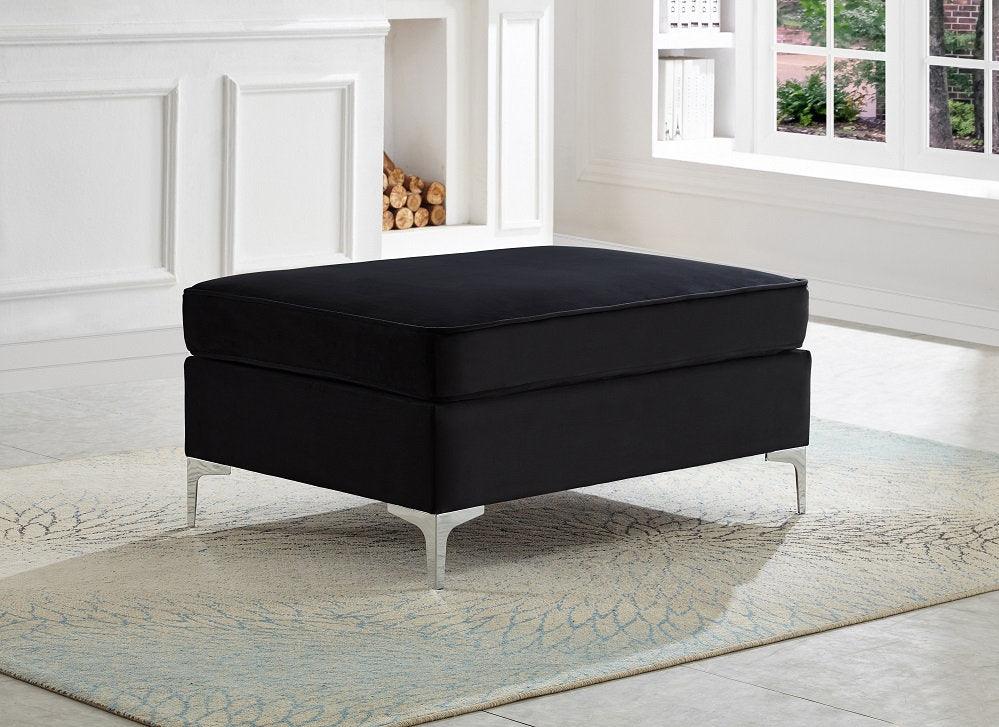 Elegant Velvet Ottoman - IF-9285