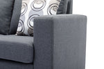 Sectional W/Reversible Chaise Grey Fabric - IF 9325