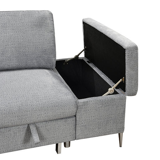 LHF Sofabed Sectional Grey Fabric - IF 9022