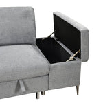 LHF Sofabed Sectional Grey Fabric - IF 9022
