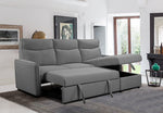 Sofabed Sectional W/Reversible Chaise Grey Fabric - IF 9027