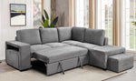 RHF Sofabed Sectional Grey Fabric - IF 9035