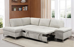 LHF Sofabed Sectional Grey Boucle Fabric - IF 9023
