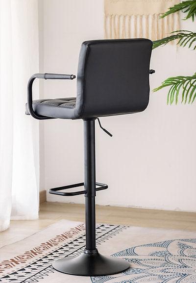 Grey & Black PU Upholstered Bar Stools - ST-7705-7706