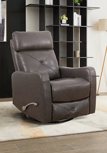 Recliner Chair Charcoal Leather - IF 6330