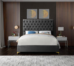 Bed Grey-IF 5640 Chrome or Gold Legs