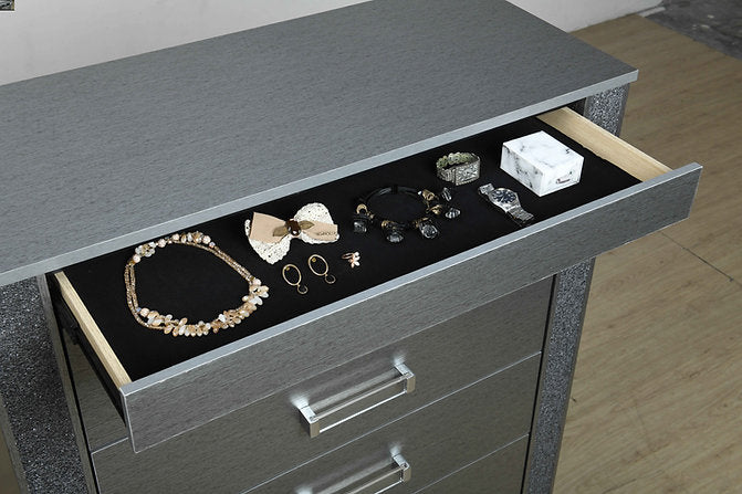 Logan-Silver Bedroom Set