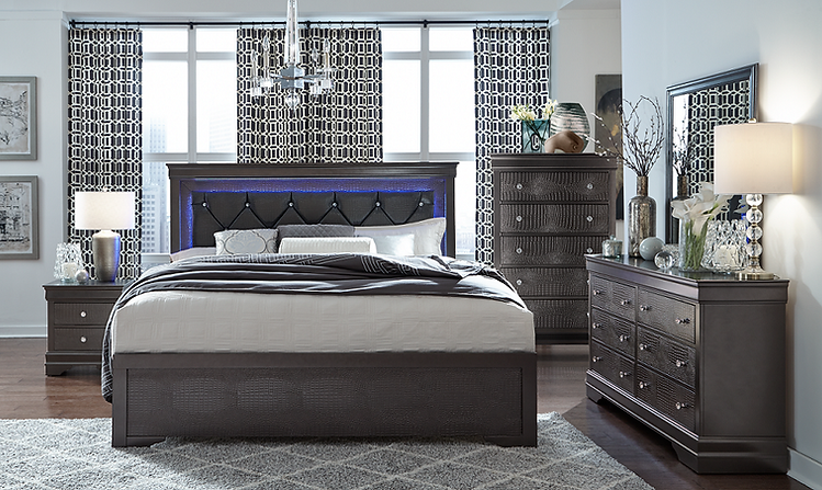 Pompei (Grey) Bed