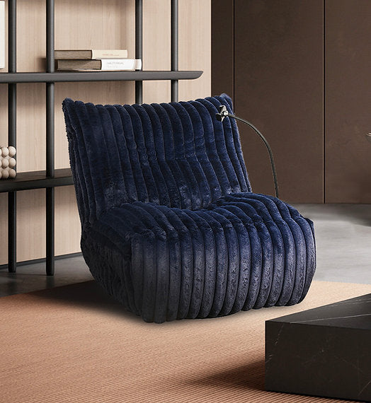 Recliner Chair with Cell Phone Holder - Blue IF 6306