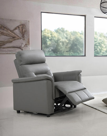 Sofa Set Recliner Grey Leather Match- IF 8141