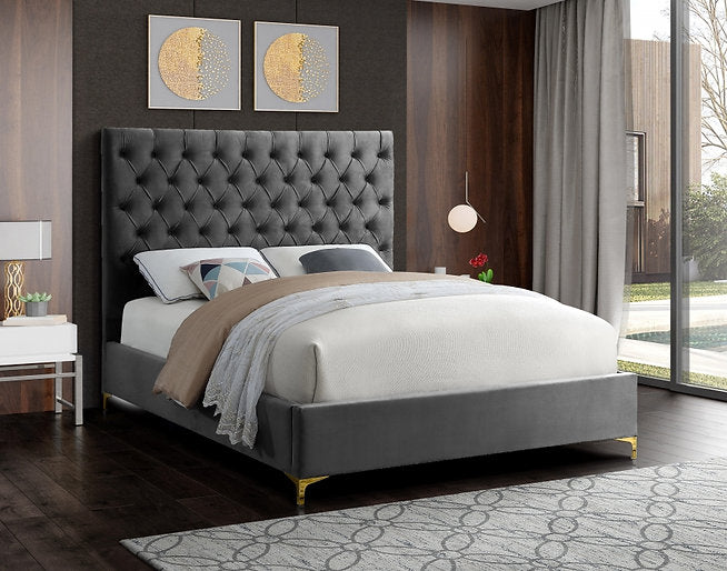 Bed Grey-IF 5640 Chrome or Gold Legs