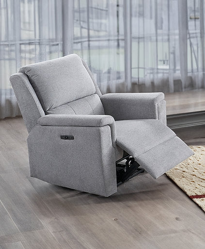 Sofa Set Recliner Grey Fabric - IF 8155