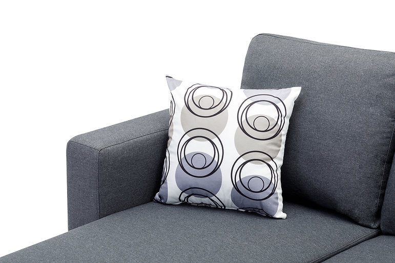 Sectional W/Reversible Chaise Grey Fabric - IF 9325