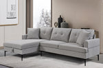 LHF Sectional Grey Fabric - IF 9060