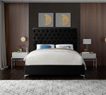 Bed Black-IF-5643 Chrome or Gold Legs