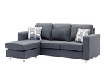 Sectional W/Reversible Chaise Grey Fabric - IF 9325