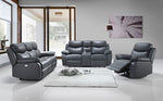 Sofa Set Recliner Grey Leather Match- IF 8121