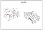 Sofabed Grey Fabric - IF 9028