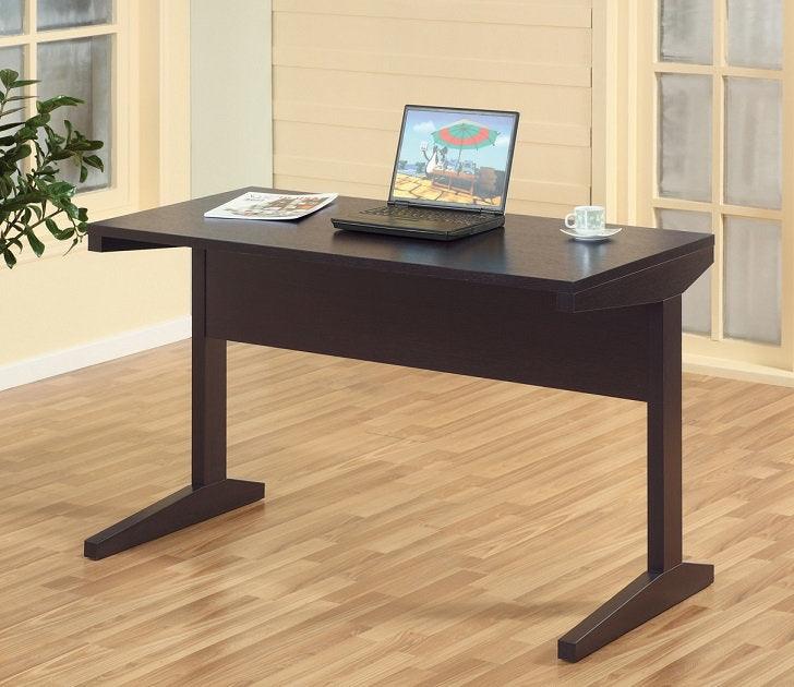 Espresso Desk with L-Shaped Legs - FE7005