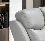 Sofa Set Recliner Light Grey Leather Match- IF 8130