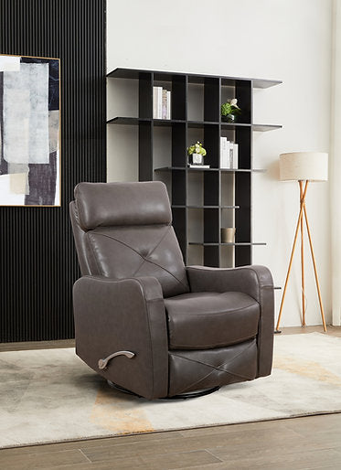 Recliner Chair Charcoal Leather - IF 6330